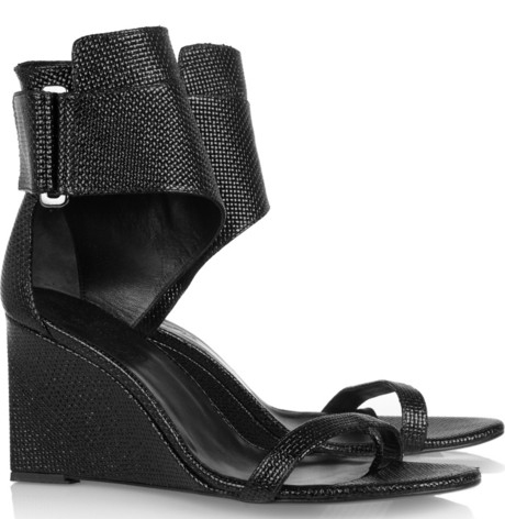 Karl Lagerfeld for Net-a-Porter KARLwoven leather wedge sandals (460x472, 90Kb)