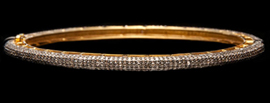 Loren Jewels Sterling Silver and 14k Brown Diamond Bangle (270x103, 27Kb)