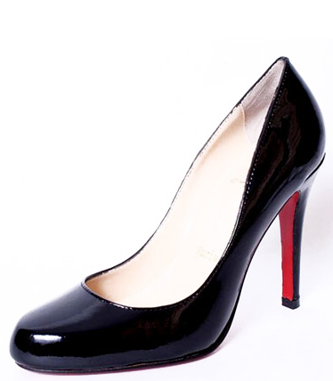 Christian Louboutin Decollete Leather Pumps Black (374x428, 60Kb)
