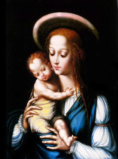 Virgin with  the Child (412x555, 54Kb)
