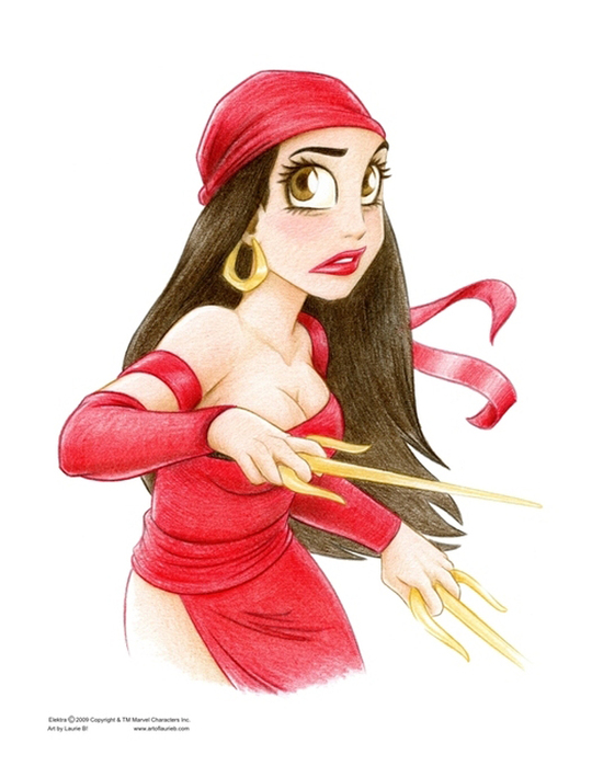 Elektra Bust - on White (540x700, 201Kb)