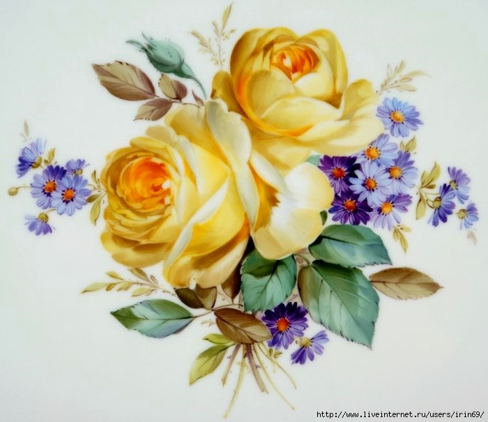 PetraKugelmeier - Yellow Rose (700x605, 228Kb)