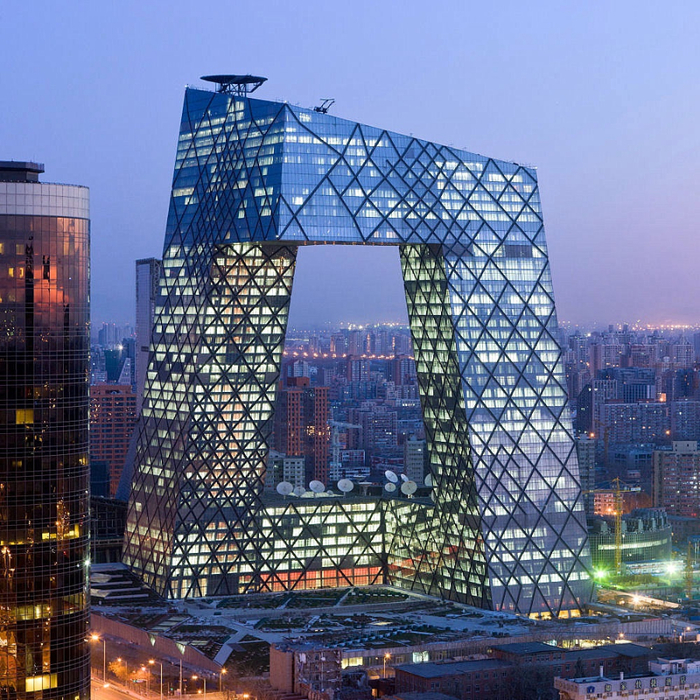 Штаб-квартира центрального телевидения в Пекине (700x700, 637Kb)
