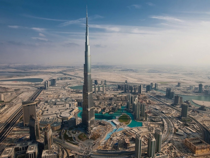 Бурдж-Халифа в Дубае (700x525, 376Kb)
