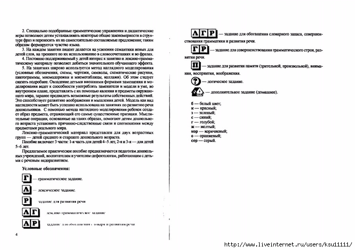 Лексика грамматика 4 класс