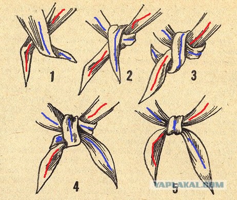 Как правильно завязать пионерский галстук пошаговая инструкция