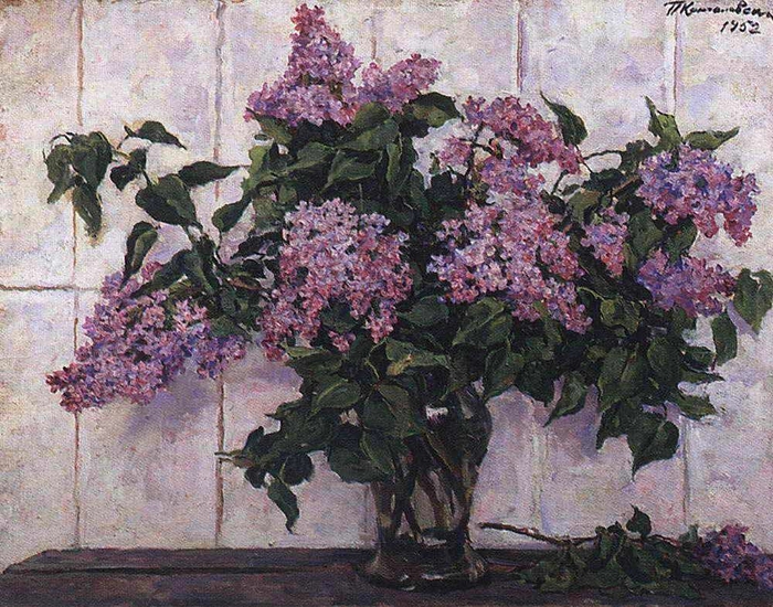 Lilacs in the basket (