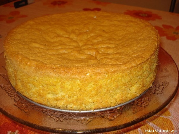 нежный высокий ванильный бисквит для торта (604x453, 173Kb)