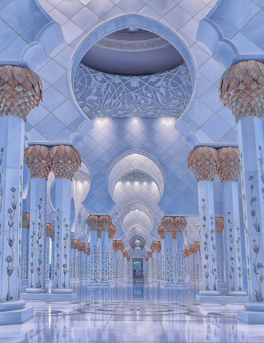 Gold and Blue - The Mosque (539x700, 521Kb)