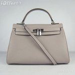  Hermes Kelly 32CM Togo Leather Bag in Grey Silver (582x585, 41Kb)