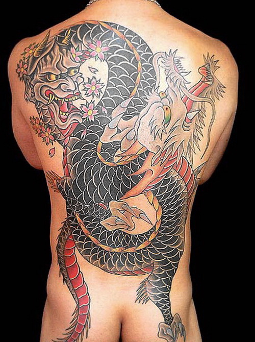 Татуировки якудза Карп и тигр