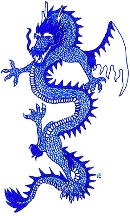 blue chinese dragon (422x700, 91Kb)