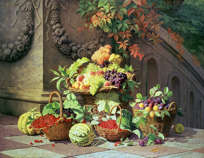 Baskets of Summer Fruits (C19) (700x540, 164Kb)