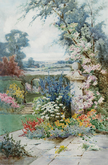 A garden in bloom (459x700, 201Kb)