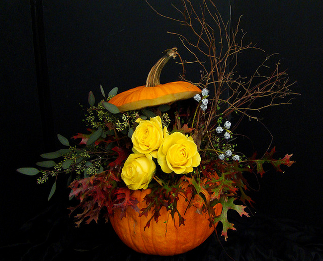 DSC02910 Pumpkin Arrangement  Flickr - Photo Sharing! (650x525, 656Kb)