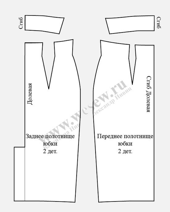 Искусство Шитья: Уникальная выкройка для вашей идеальной юбки-карандаш