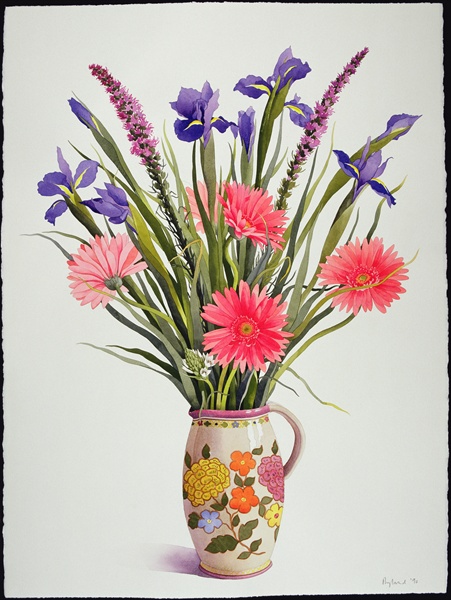 Irises and Berbera in a Dutch Jug (451x600, 113Kb)