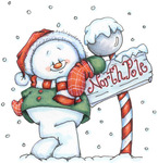  North Pole Snowman (558x576, 92Kb)
