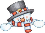  Snowman Peeker (644x475, 79Kb)
