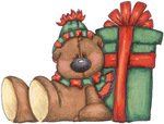  Teddy Bear and Gift (655x498, 101Kb)