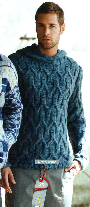 Вязание мужских свитеров