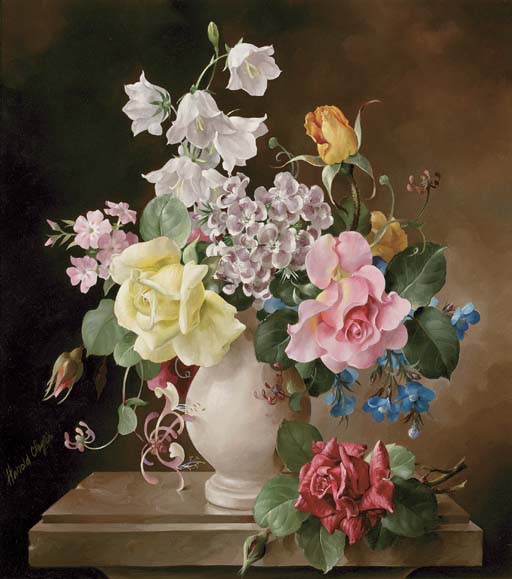 Still Life with Roses, Phlox and Campanulas (512x579, 63Kb)