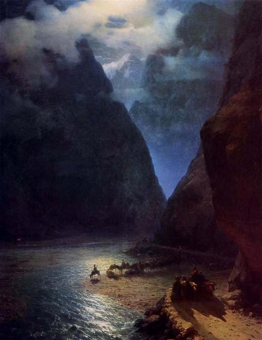 aivazovsky,ivan 1862 darial gorge (538x700, 32Kb)