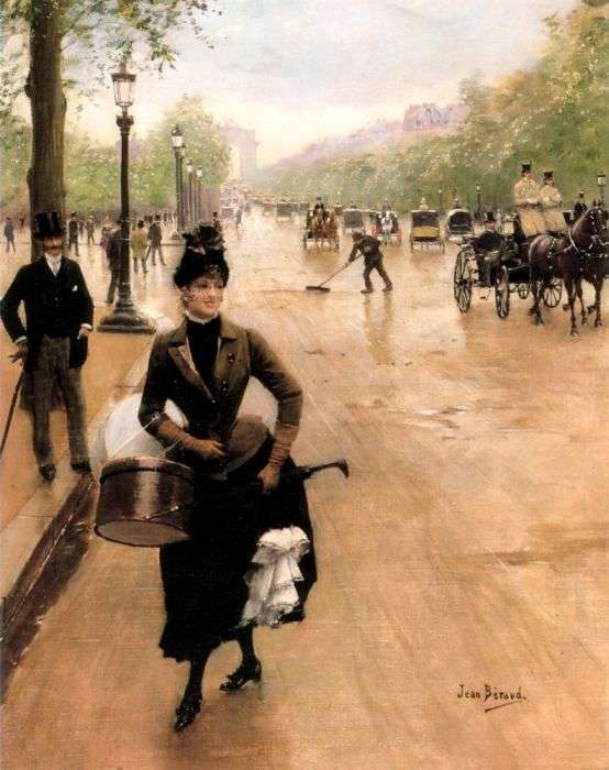 36580786_The_modiste_on_the_Champs_Elys_233es_by_Jean_Beraud (554x700, 50Kb)
