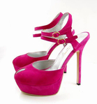  Sergio Rossi Pink Suede Platform Peep Toe Cachet Slingback (532x572, 132Kb)