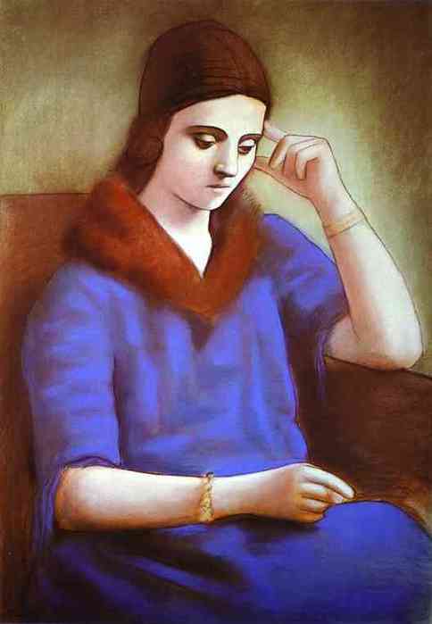 picasso293Pablo Picasso. Portrait of Mme Olga Picasso. 1922-23. Paste (484x700, 16Kb)