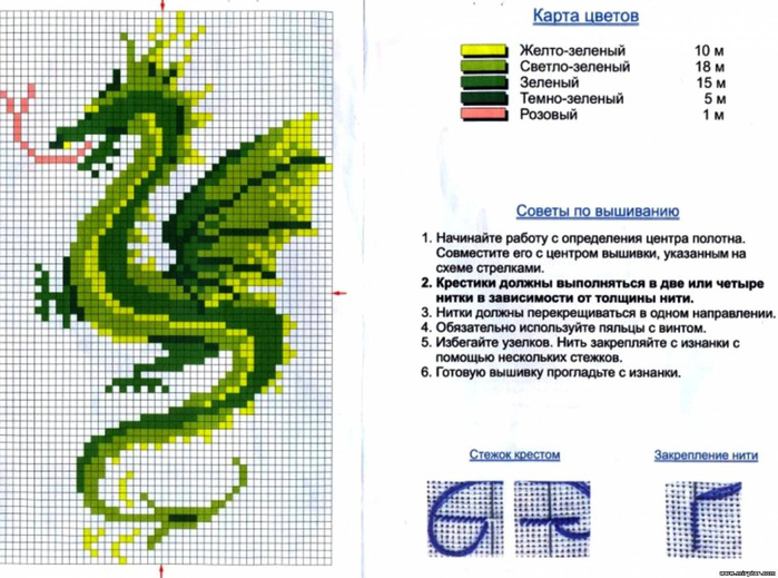 ДРАКОНЫ. СХЕМЫ ВЫШИВКИ КРЕСТОМ. Обсуждение на LiveInternet - Российский Сервис Онлайн-Дневников