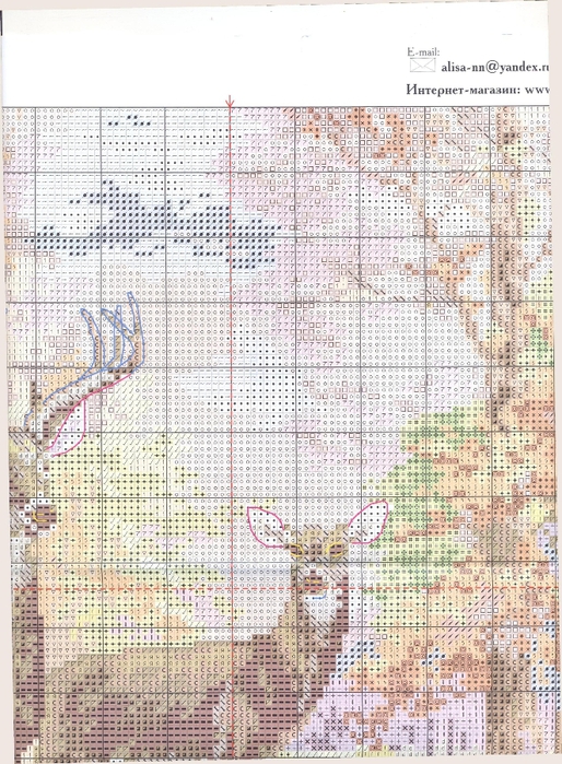 1-09 2 Олени в осеннем лесу (514x700, 345Kb)