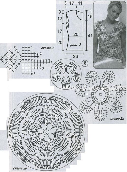 Ирландское кружево схемы мирослава горохович модели и схемы