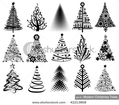 stock-vector-set-of-modern-christmas-trees-designs-in-one-file-42213868 (450x398, 64Kb)