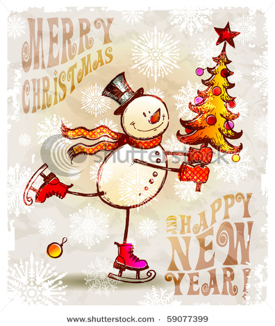 stock-vector-skating-happy-snowman-with-christmas-tree-59077399 (396x470, 105Kb)