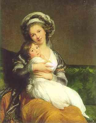 daughterself portrait with daughter  Élizabeth Louise Vigée-Lebrun (313x400, 14Kb)