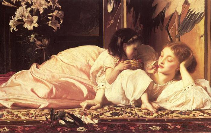 mother Frederick Leighton  mother and child (700x439, 63Kb)