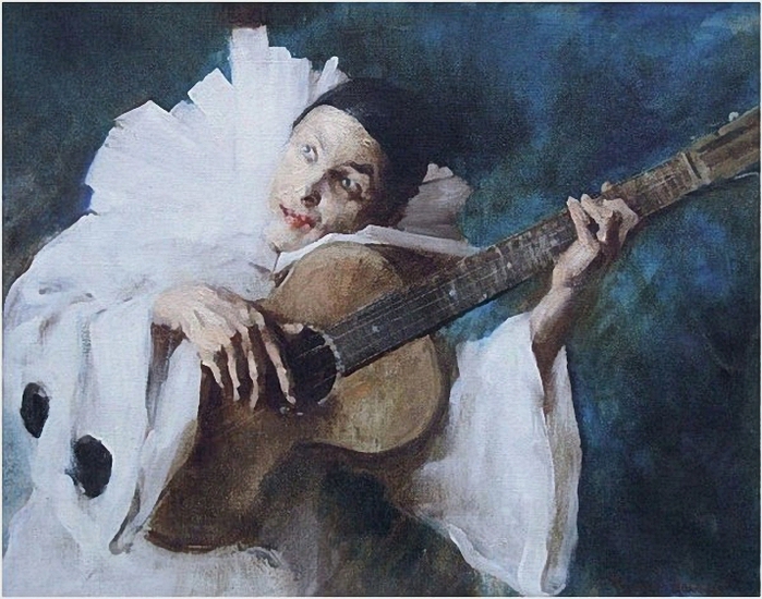 Longo Mancini, Francesco (1880-1954) - Pierrot guitariste (700x550, 300Kb)