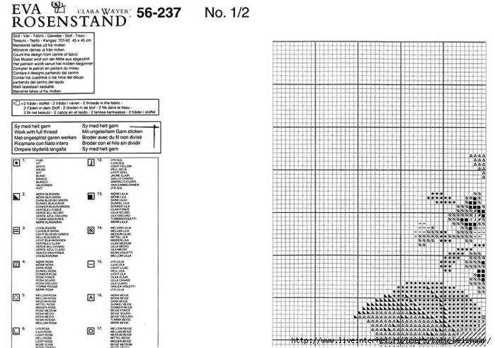 Eva rosenstand схемы вышивки