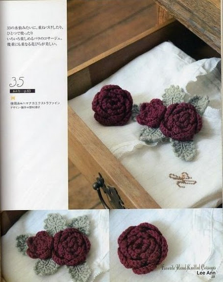 Hand Knitted Corsages 74 (455x576, 67Kb)