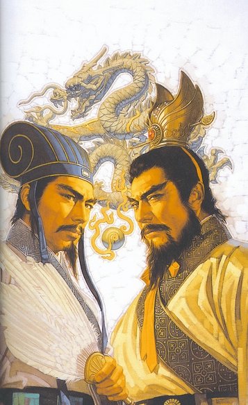 Zhuge Lian & Cao Cao (357x584, 60Kb)