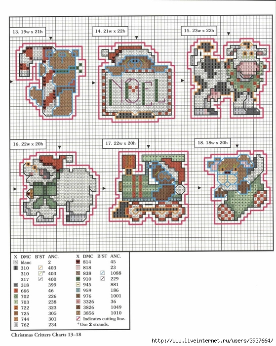 78 xmas ornaments charts 13-18 (559x700, 338Kb)