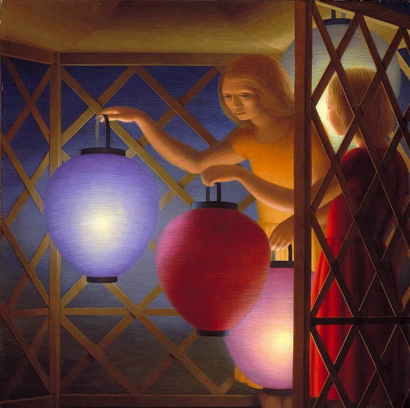 George Tooker - In the Summerhouse, 1958 (576x573, 76Kb)