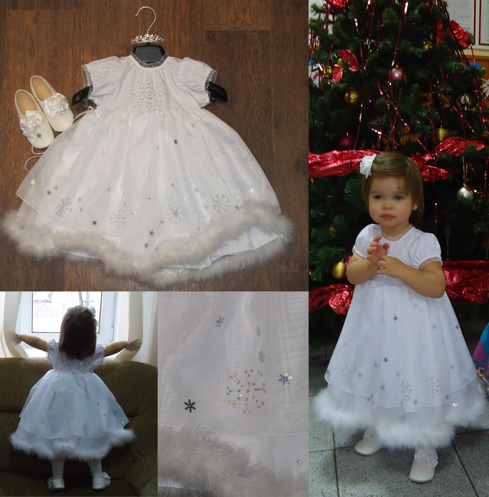 ⭐⭐⭐⭐⭐ костюм Снежинка в платье белая детский в Уссурийске - описание, характеристики и цена 2023