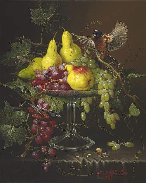 Still Life with Orchard Orioles (500x625, 96Kb)