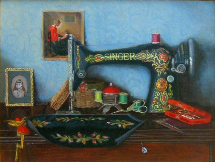 3 George Hartley (American, 1933) Hannah's Embroidery (700x528, 47Kb)
