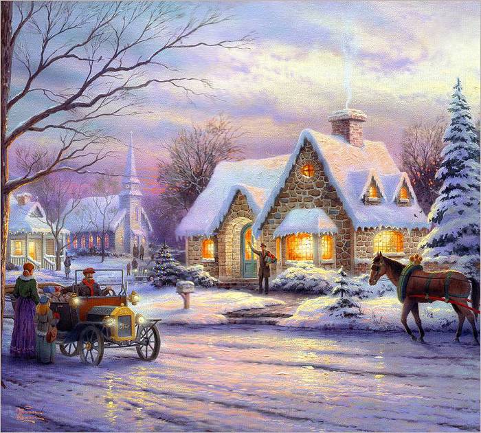 5 Kinkade, Thomas - Memories Of Christmas (700x630, 107Kb)