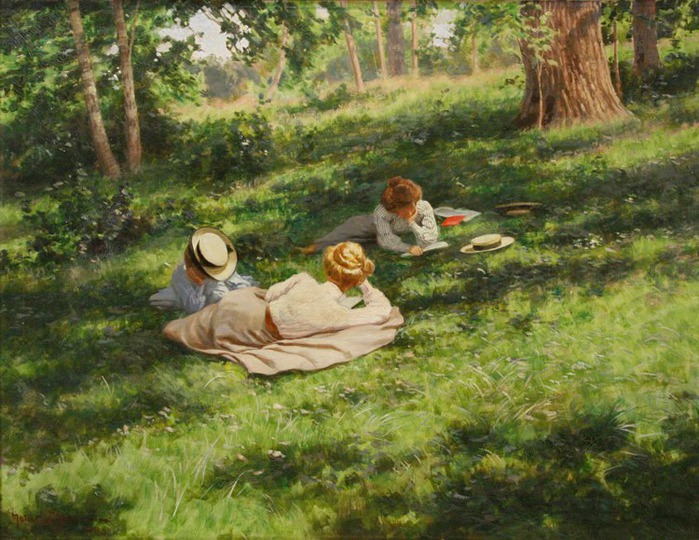 54377660_a_summers_afternoon_rest_Johan_Krouthen (699x540, 142Kb)