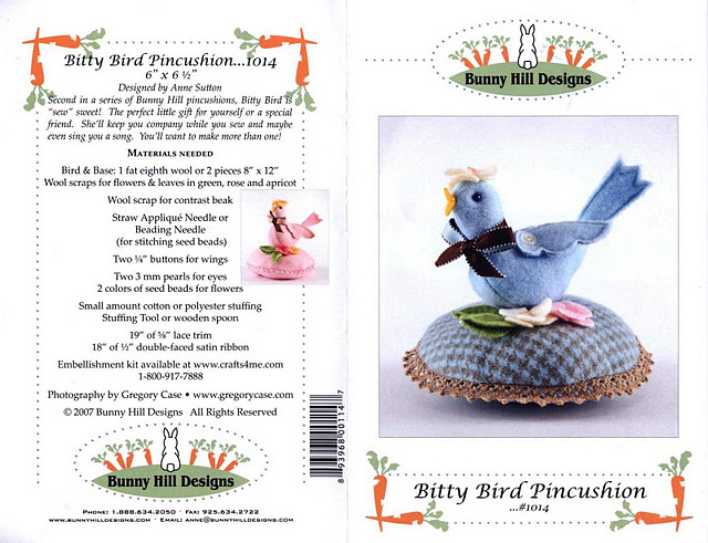 Bunny Hill Desingns 104 - Bitty Bird Pincushion (3) (640x491, 109Kb)