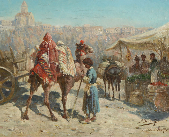 Market in Shaitan, 1905 (700x567, 167Kb)